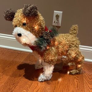 Light-Up Holiday Dog Decoration